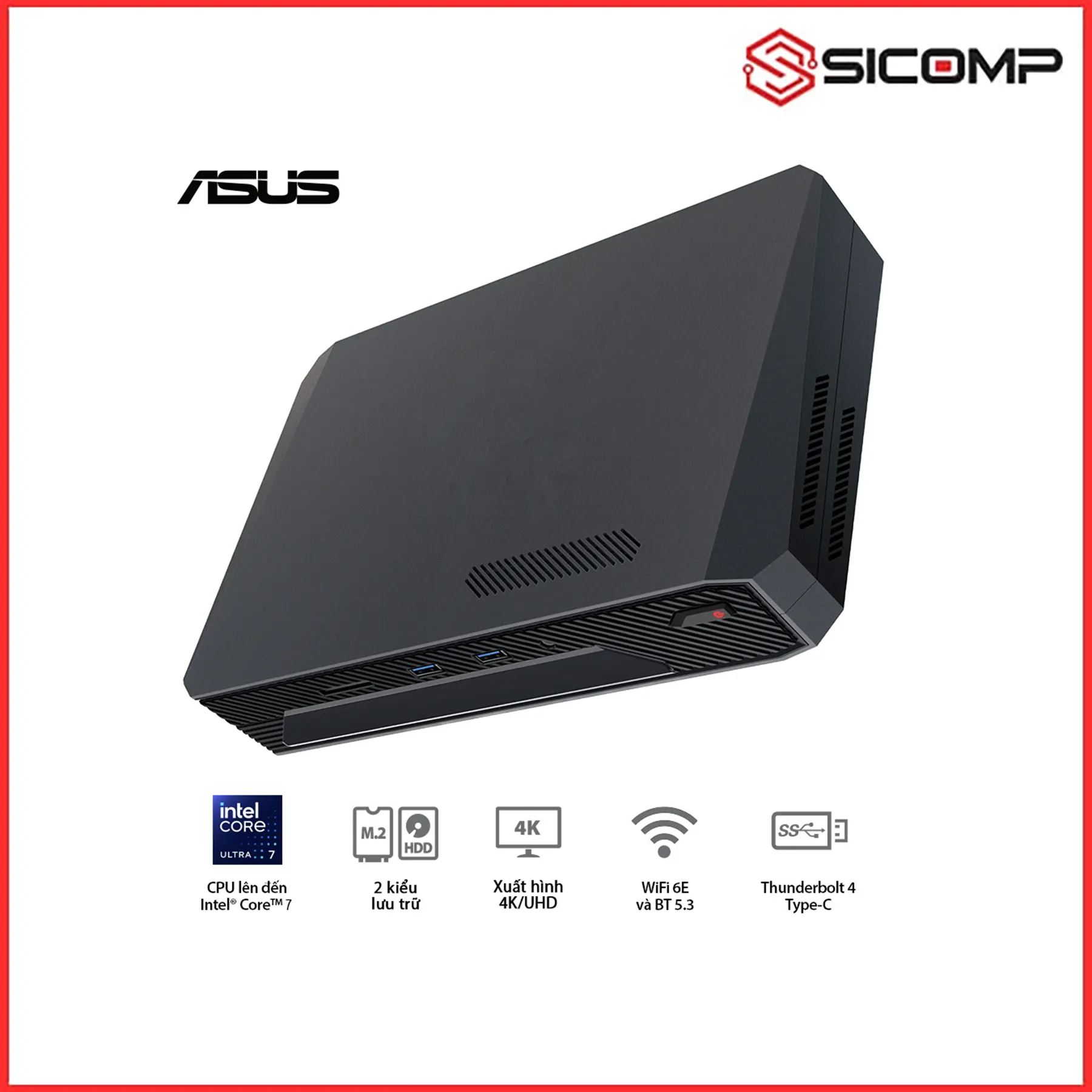 MÁY TÍNH MINI PC ROG NUC RNUC14SRKU7 ( ULTRA 7 155H | RTX 4060 | 2 X DDR5 5600 | WIFI 6E ), Picture 7