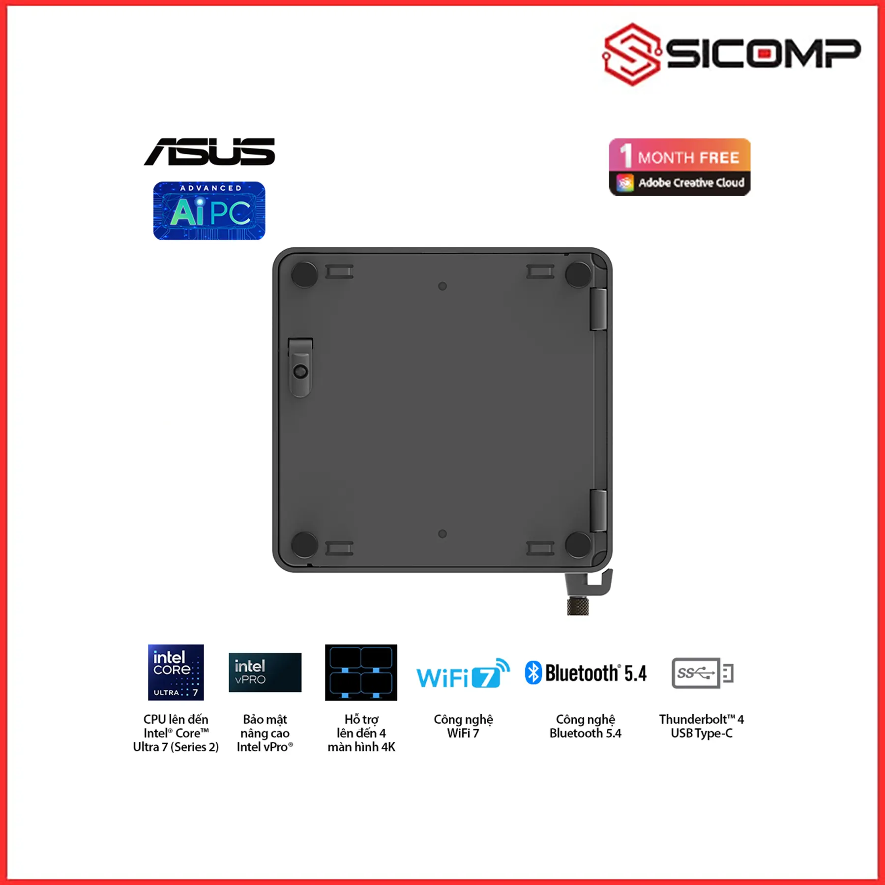 MÁY TÍNH MINI PC NUC 15 PRO NUC15CRHU7 ( ULTRA 7 255H | 2 X DDR5 6400 | 2 X M.2 ), Picture 10