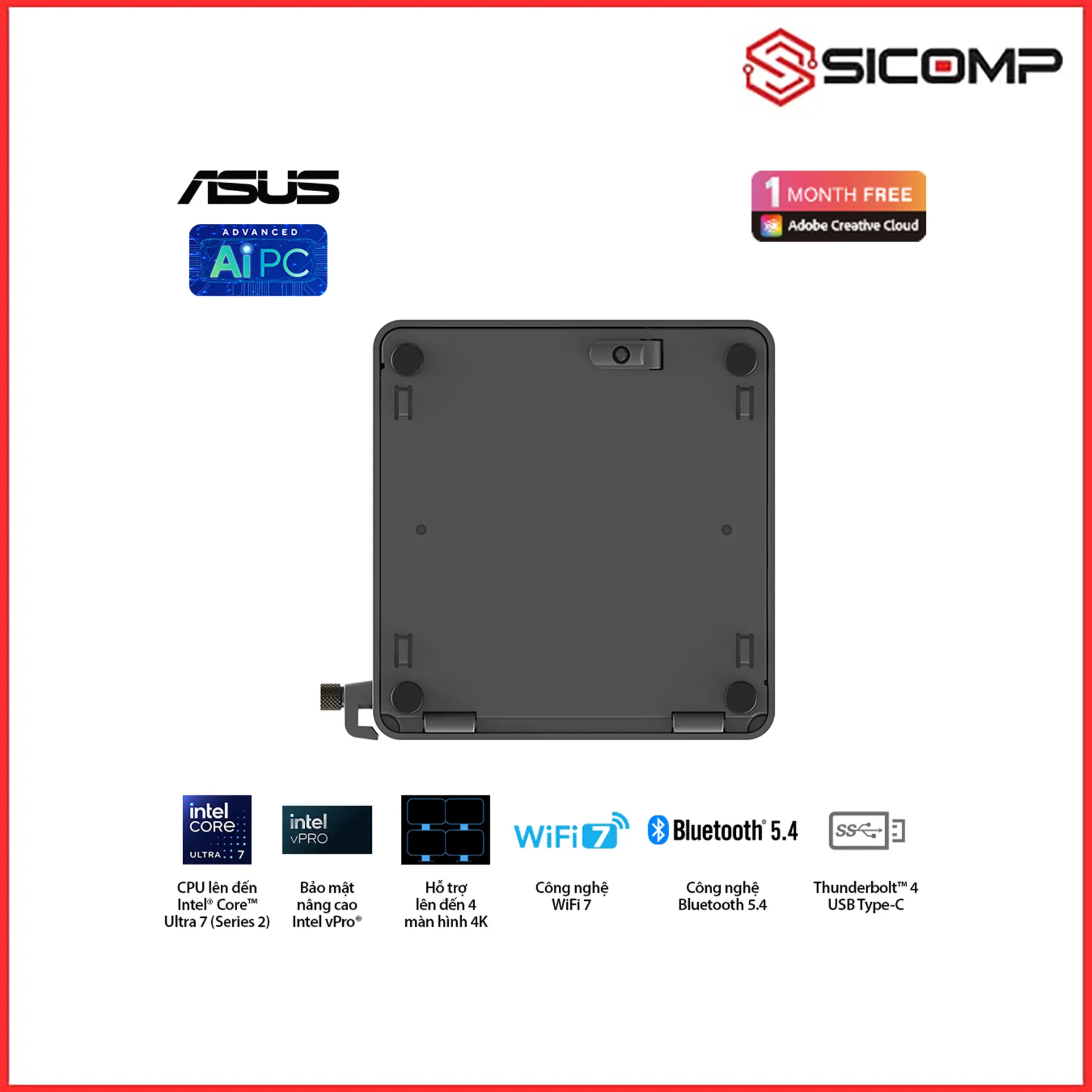 MÁY TÍNH MINI PC NUC 15 PRO NUC15CRHU7 ( ULTRA 7 255H | 2 X DDR5 6400 | 2 X M.2 ), Picture 11