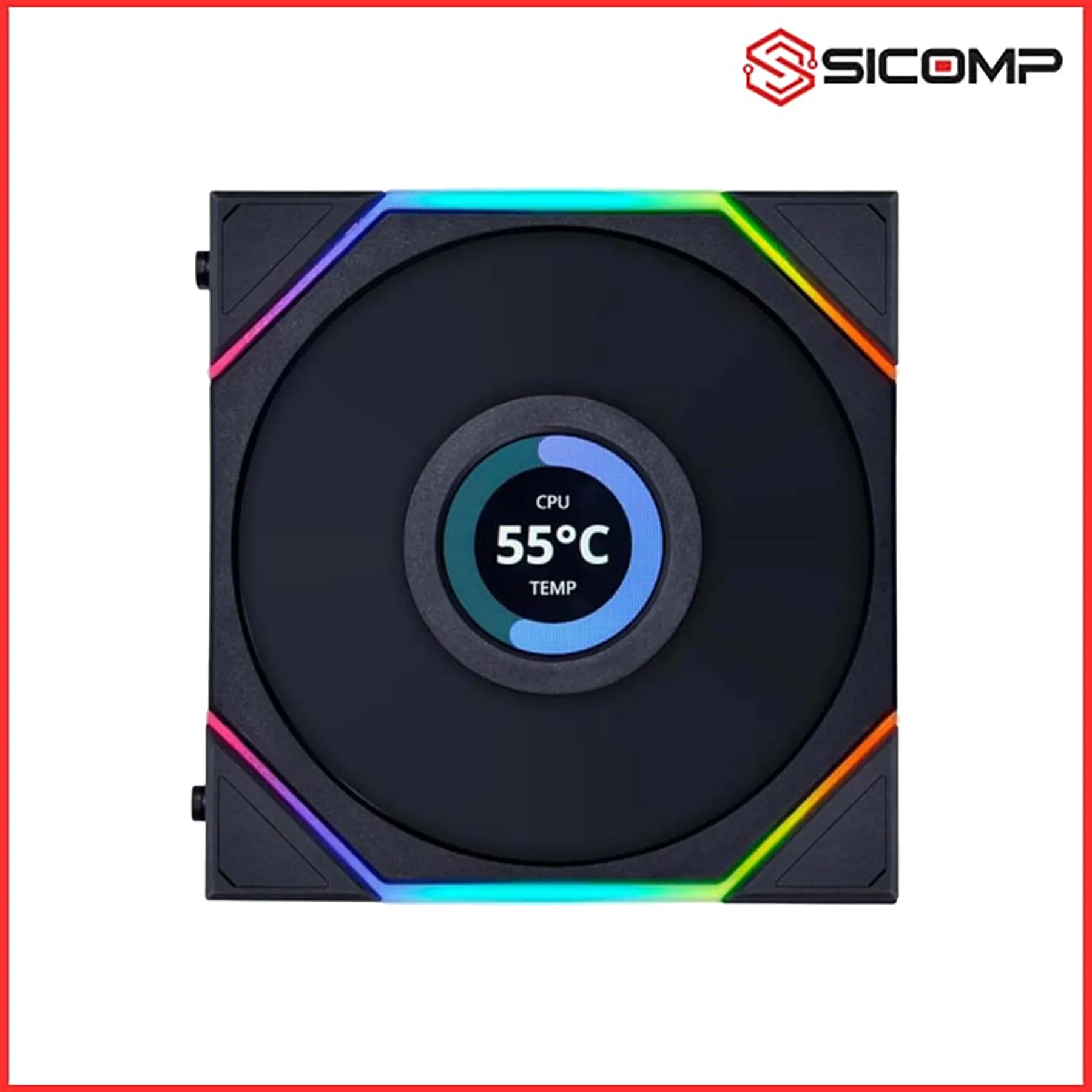 FAN TẢN NHIỆT LIAN LI TL120 LCD SINGLE BLACK (MÀN HÌNH LCD | LED VÔ CỰC ), Picture 4