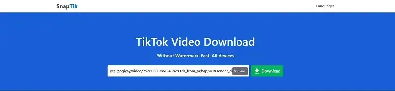 Cách tải video tiktok không logo