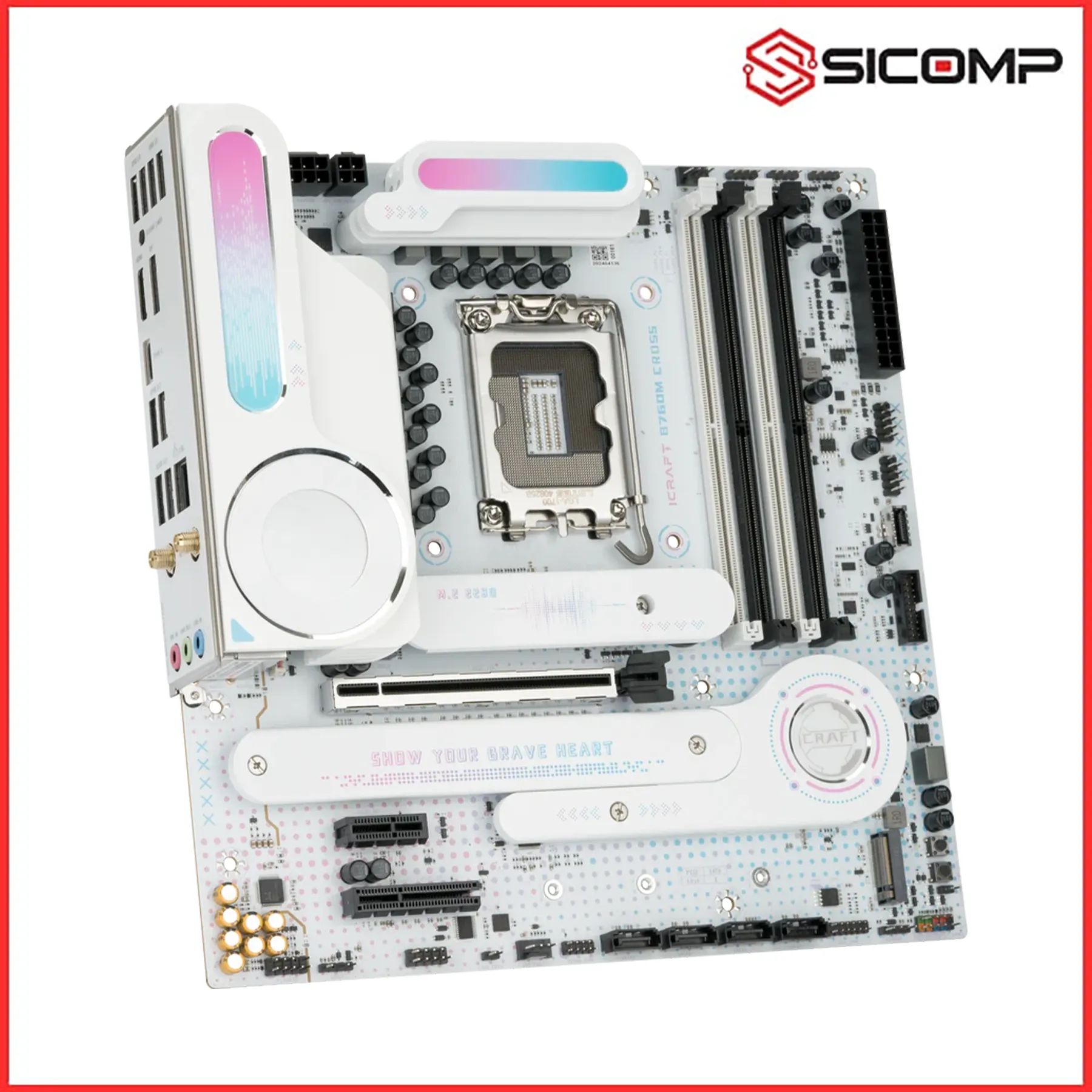 MAINBOARD MAXSUN B760M ICRAFT CROSS WIFI, Picture 3