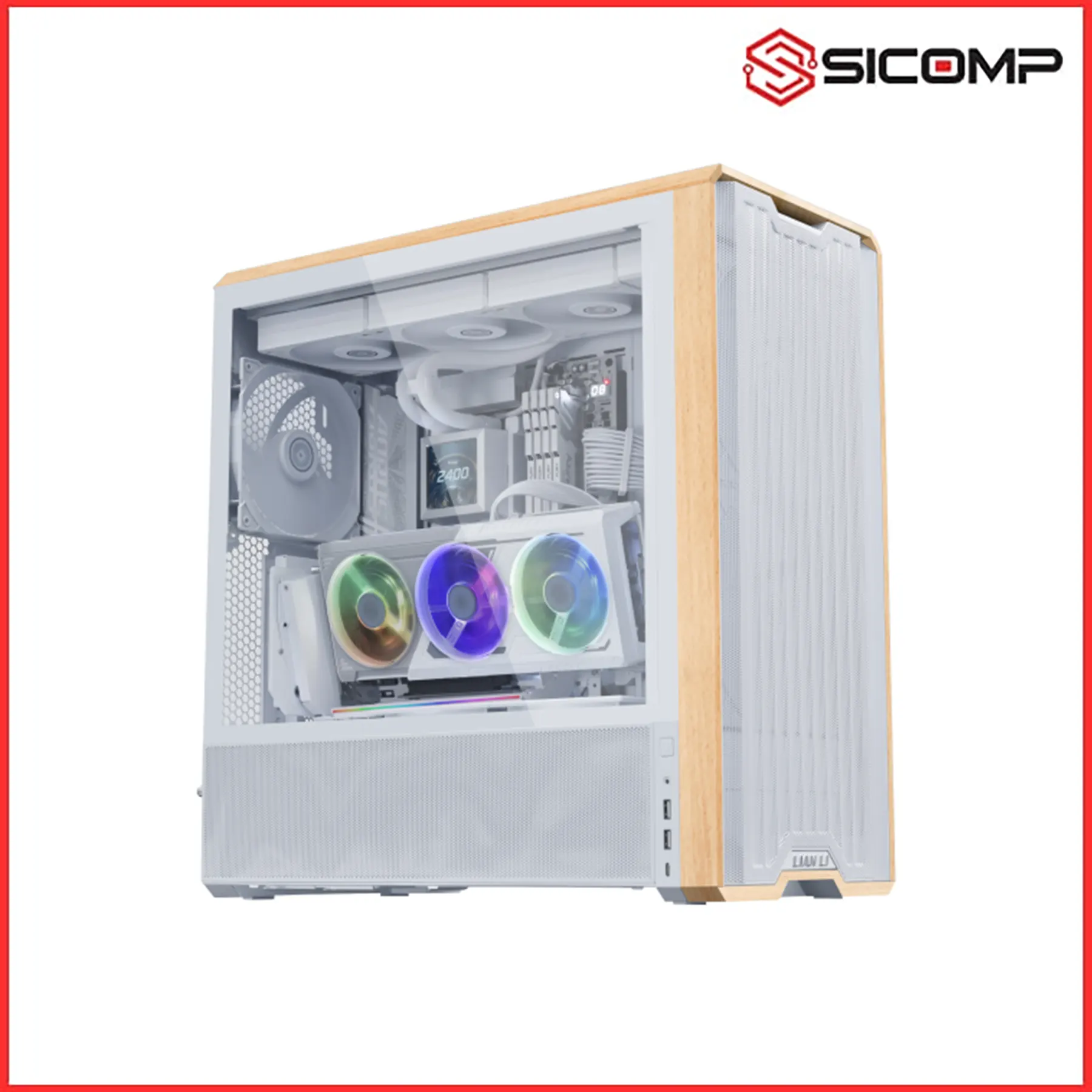 BỘ DỰNG ĐỨNG VGA LIAN LI MULTI DIRECTIONAL VERTICAL GPU BRACKET MÀU TRẮNG KÈM PCIE 5.0, Picture 6