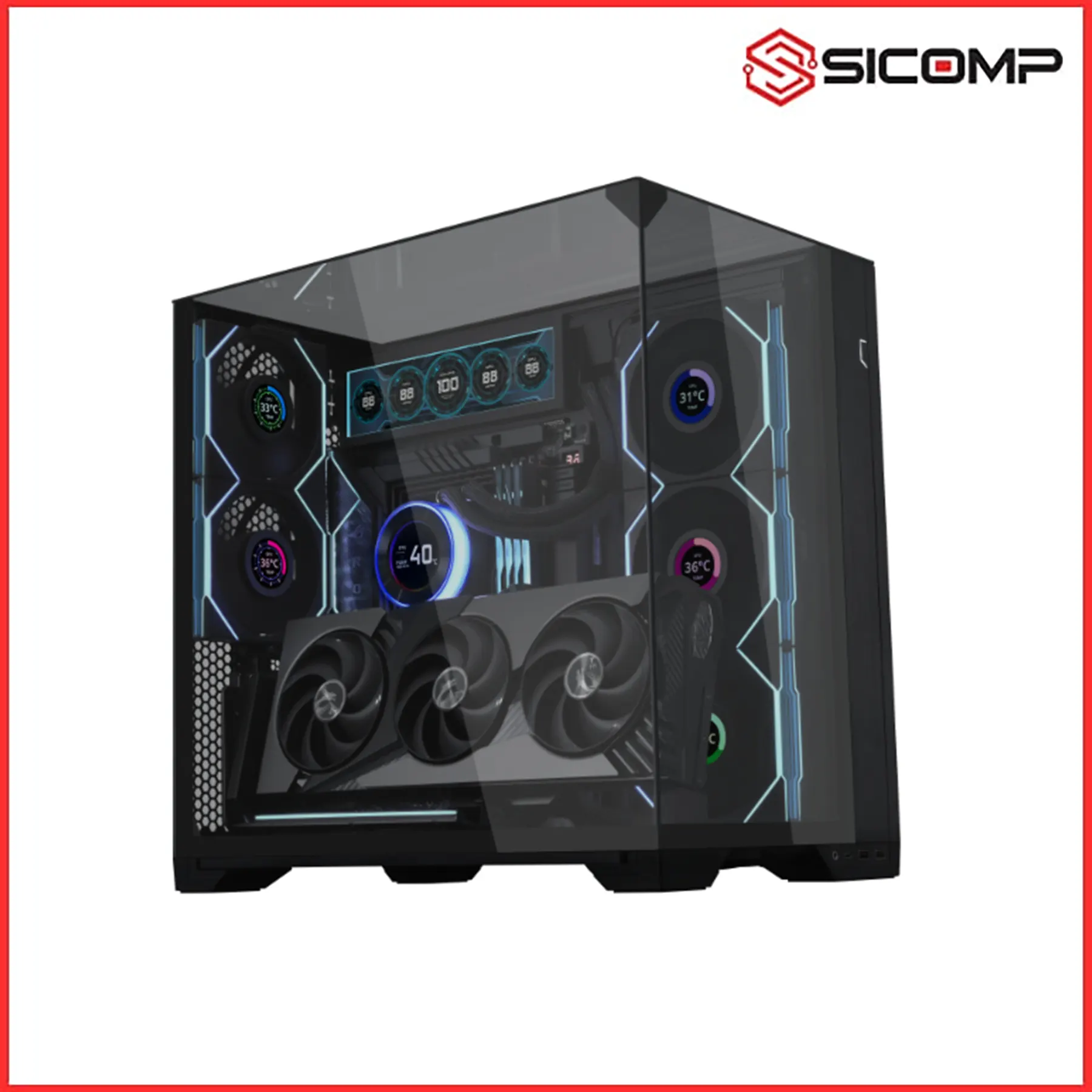 BỘ DỰNG ĐỨNG VGA LIAN LI MULTI DIRECTIONAL VERTICAL GPU BRACKET MÀU ĐEN KÈM PCIE 5.0, Picture 6