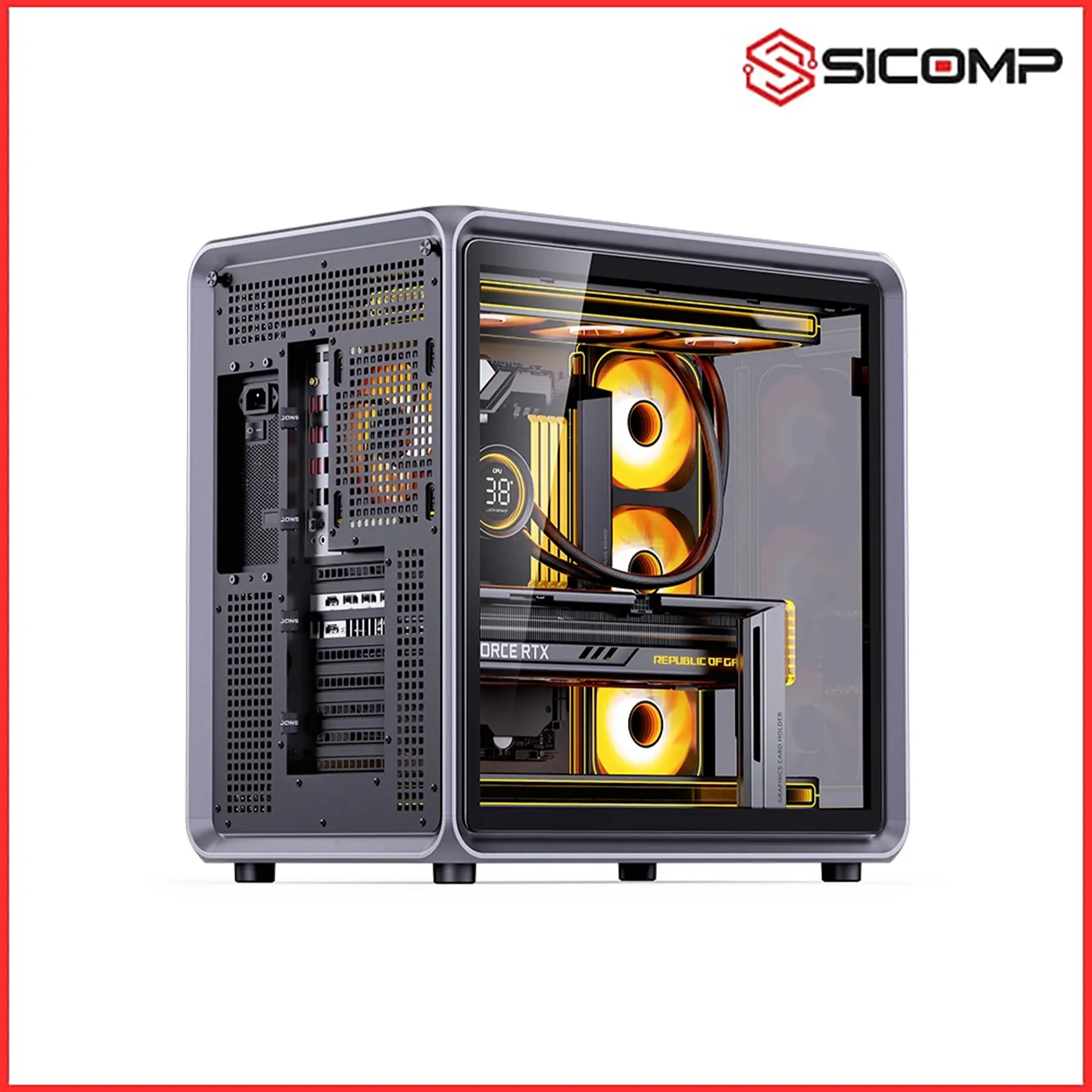 VỎ CASE JONSBO BO400 BLACK, Picture 4