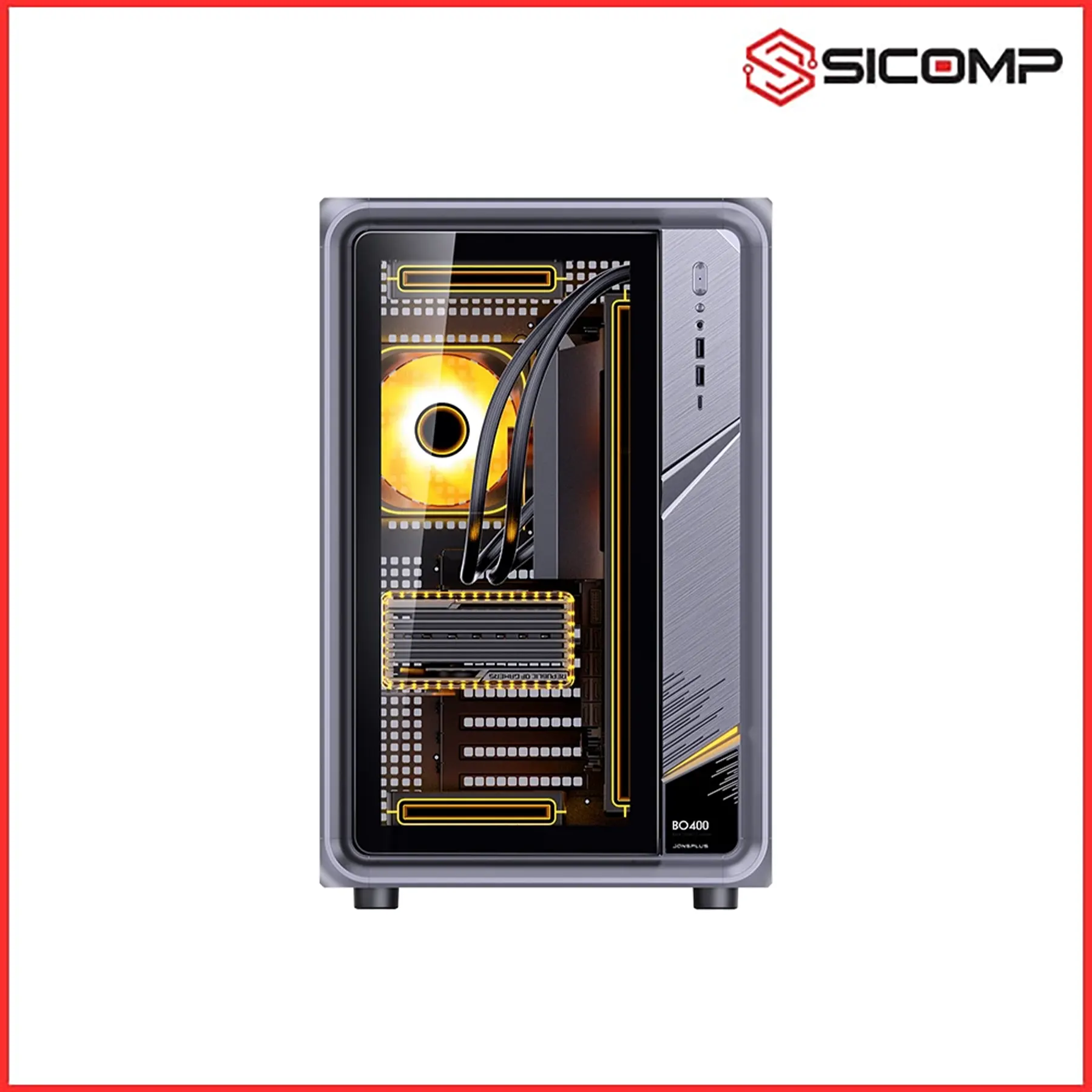 VỎ CASE JONSBO BO400 BLACK, Picture 5