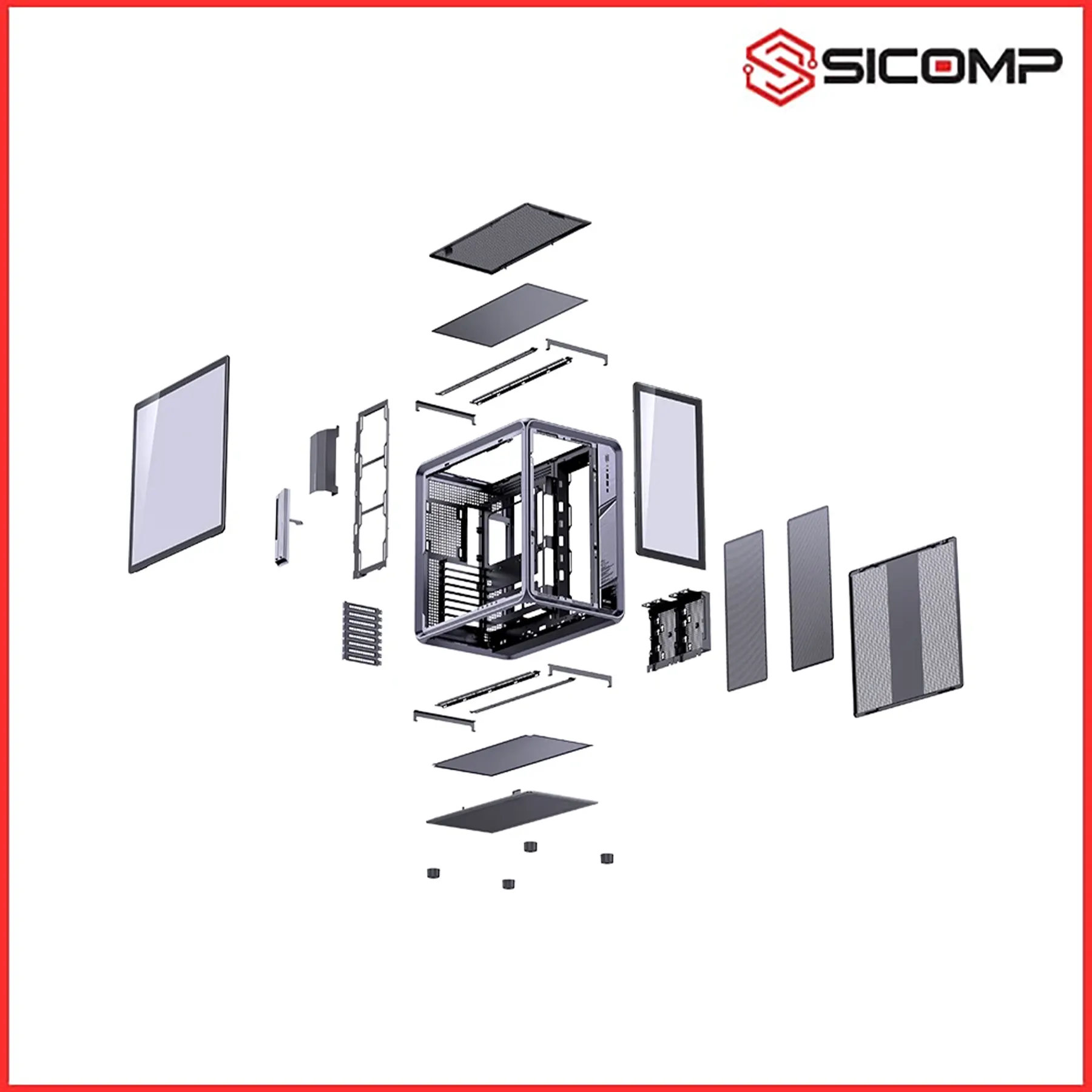 VỎ CASE JONSBO BO400 BLACK, Picture 12