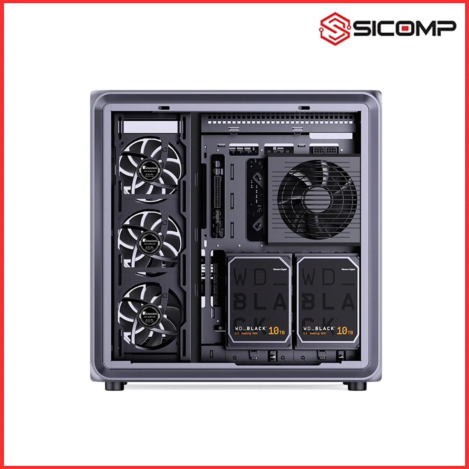 VỎ CASE JONSBO BO400 BLACK, Picture 9