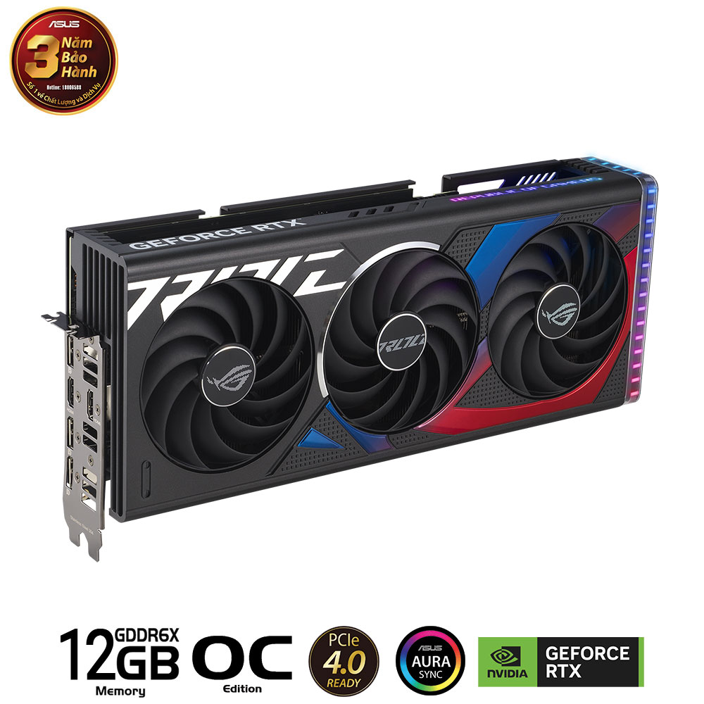 CARD MÀN HÌNH ASUS ROG STRIX GEFORCE RTX 4070 SUPER 12GB GDDR6X OC EDITION, Picture 3