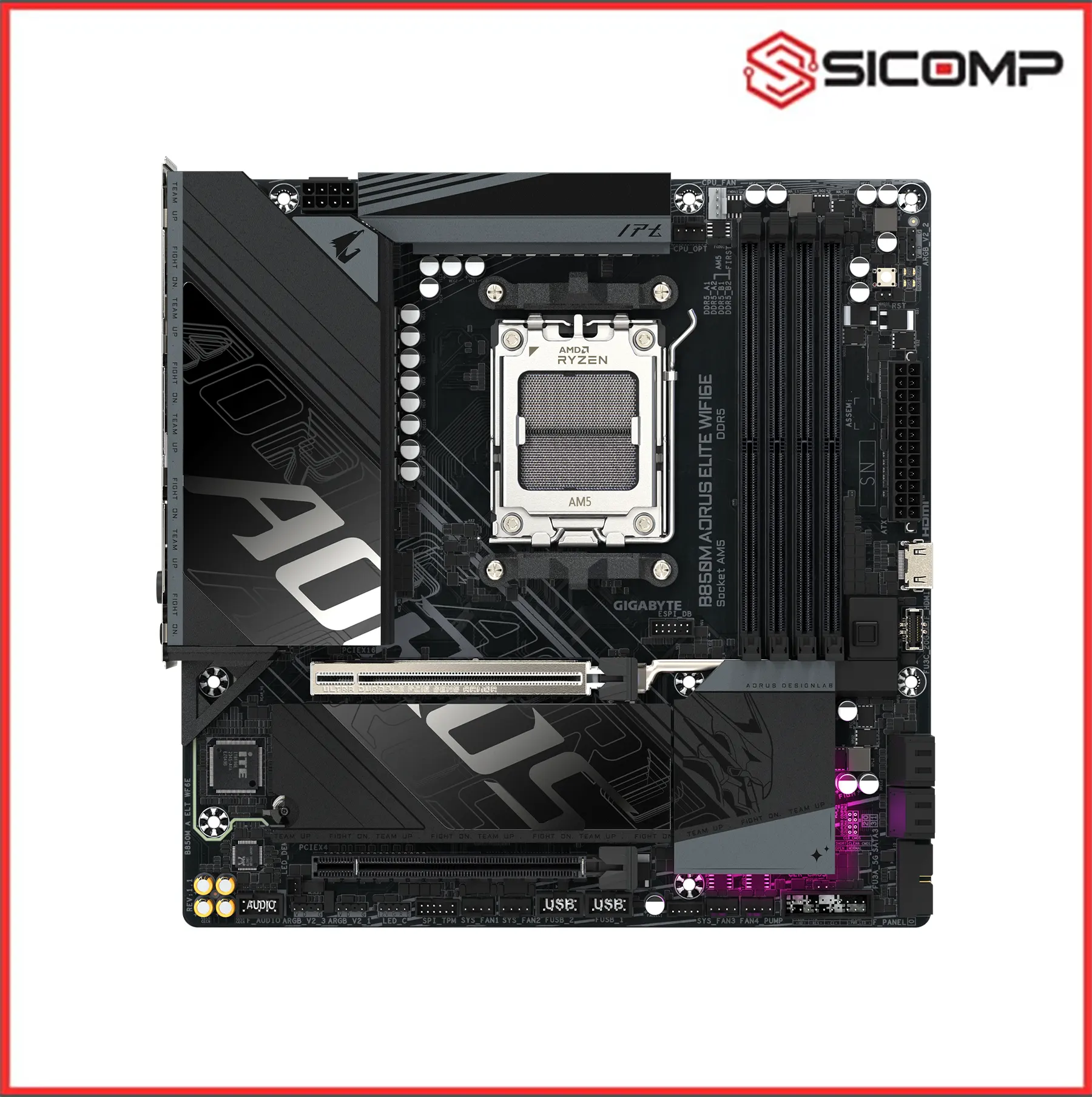 MAINBOARD GIGABYTE B850M AORUS ELITE WIFI 6E (CHÍNH HÃNG), Picture 2