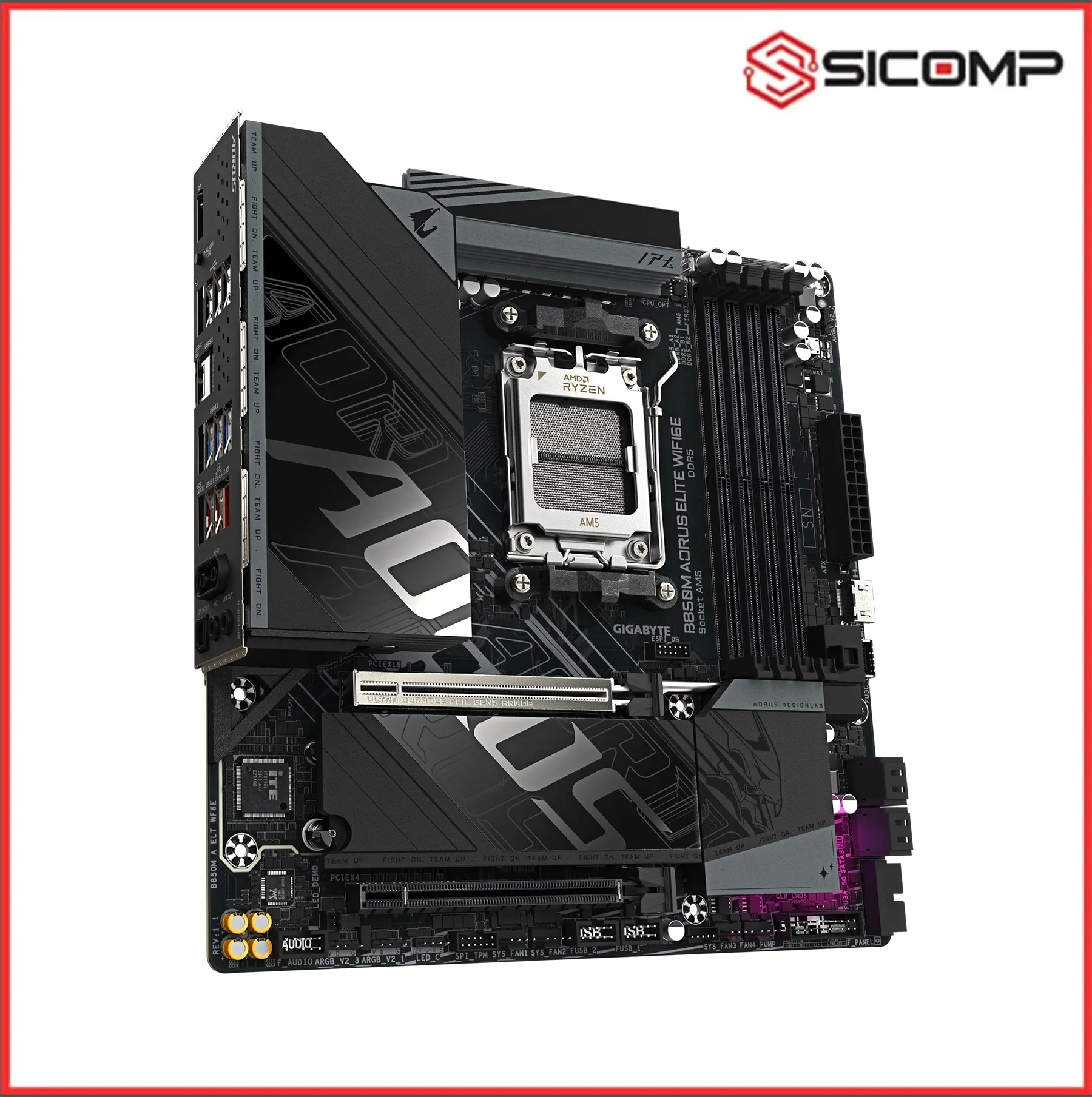 MAINBOARD GIGABYTE B850M AORUS ELITE WIFI 6E (CHÍNH HÃNG), Picture 4