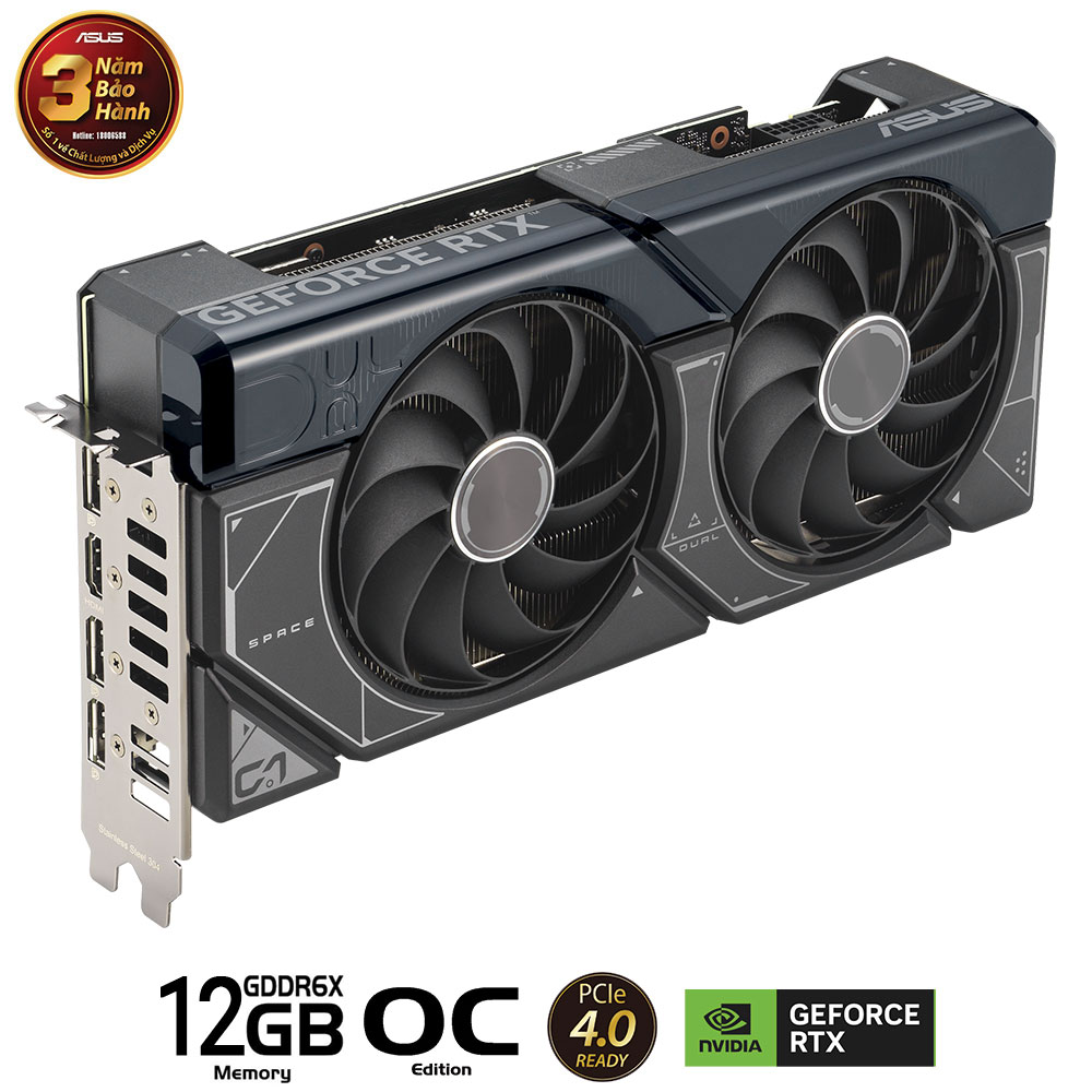 CARD MÀN HÌNH ASUS DUAL GEFORCE RTX 4070 SUPER OC EDITION 12GB GDDR6X, Picture 3