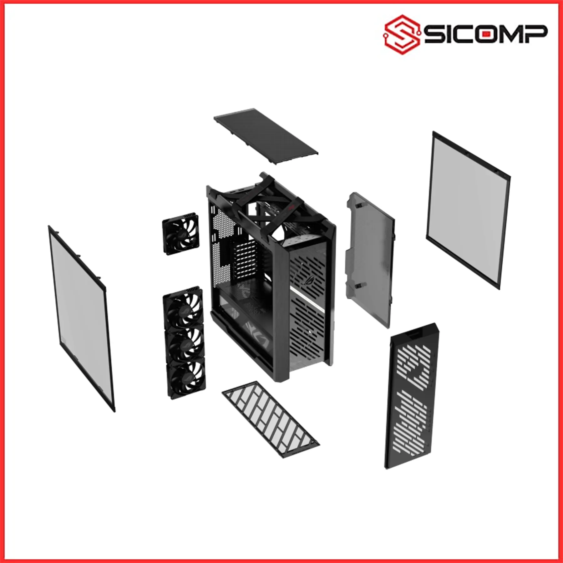 VỎ CASE ASUS ROG STRIX HELIOS II BLACK, Picture 14