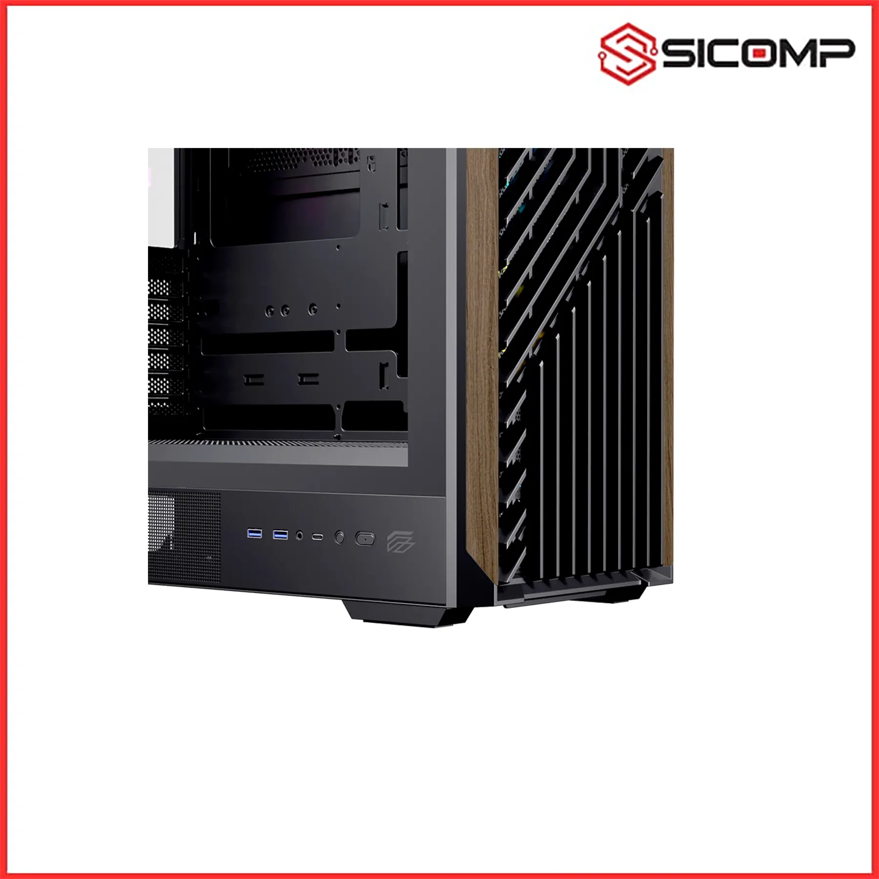 VỎ CASE EINAREX P800 CORE BLACK, Picture 5