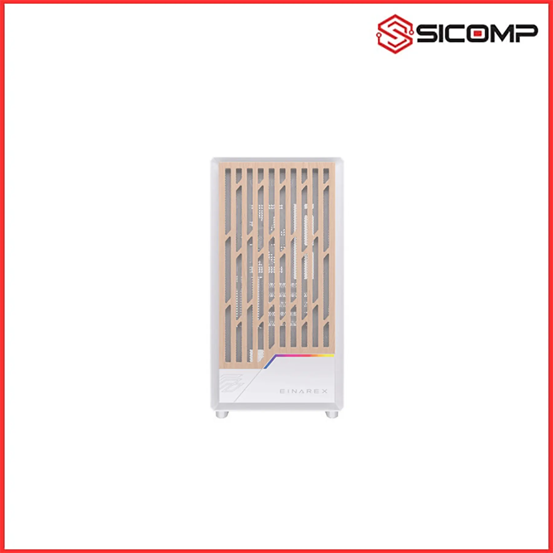 VỎ CASE EINAREX PM400 RGB BLACK (Sẵn 3 fan RGB), Picture 3