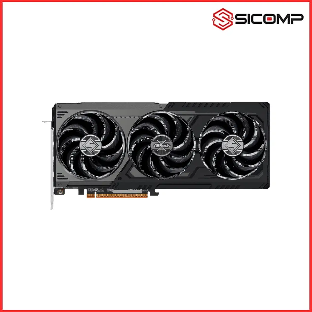 CARD MÀN HÌNH ASROCK AMD RADEON RX 9070 XT STEEL LEGEND DARK 16GB, Picture 2