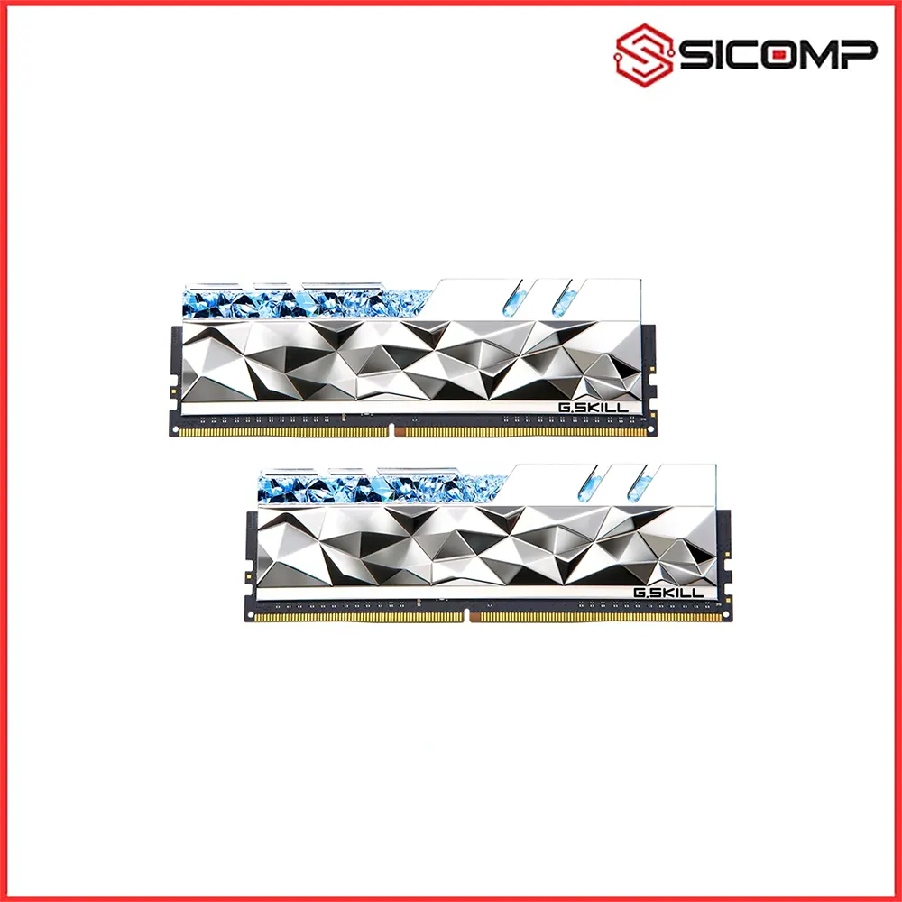 RAM DESKTOP GSKILL TRIDENT Z ROYAL ELITE SILVER RGB 16GB 3600MHz DDR4 (8GBx2) F4-3600C16D-16GTESC, Picture 2