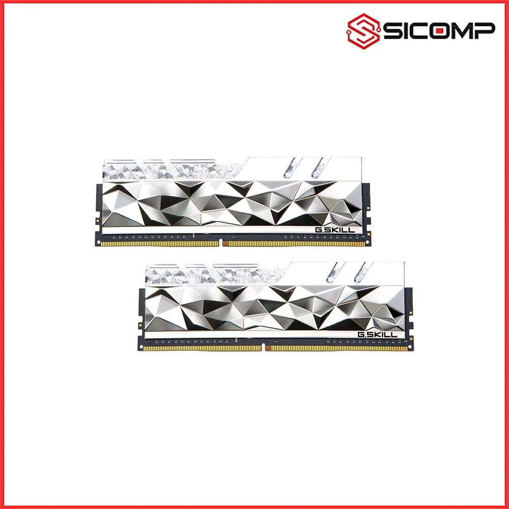 RAM DESKTOP GSKILL TRIDENT Z ROYAL ELITE SILVER RGB 16GB 3600MHz DDR4 (8GBx2) F4-3600C16D-16GTESC, Picture 3