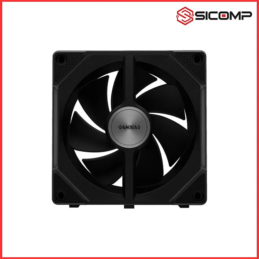 FAN CASE TẢN NHIỆT GAMDIAS AEOLUS P2-1203 (Màu đen/Led vô cực/nối không dây/pack3), Picture 5