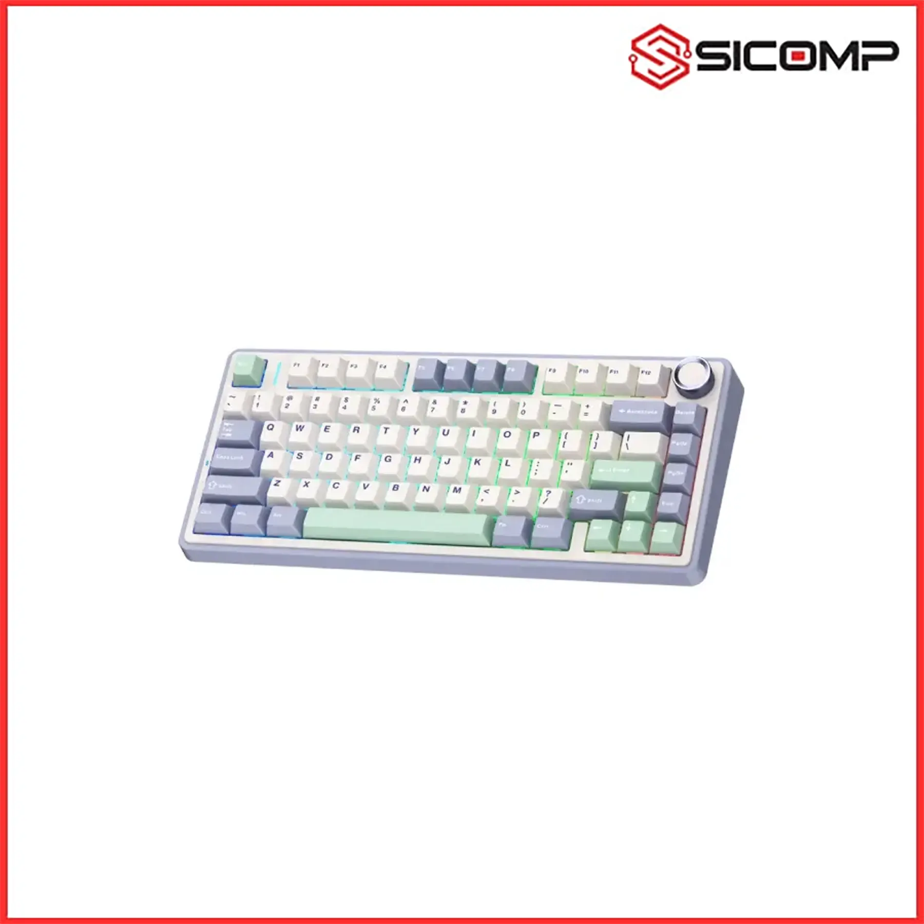 BÀN PHÍM AULA F75 ICE GREEN, Picture 3