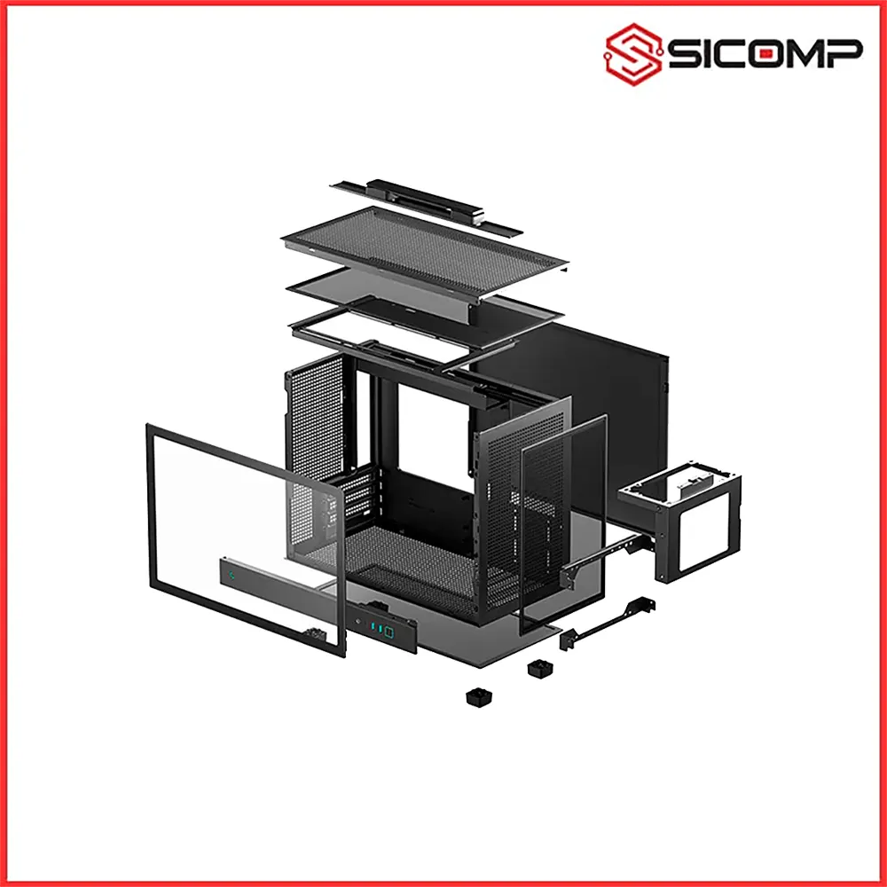 VỎ CASE DEEPCOOL CH160 PLUS BLACK, Picture 5