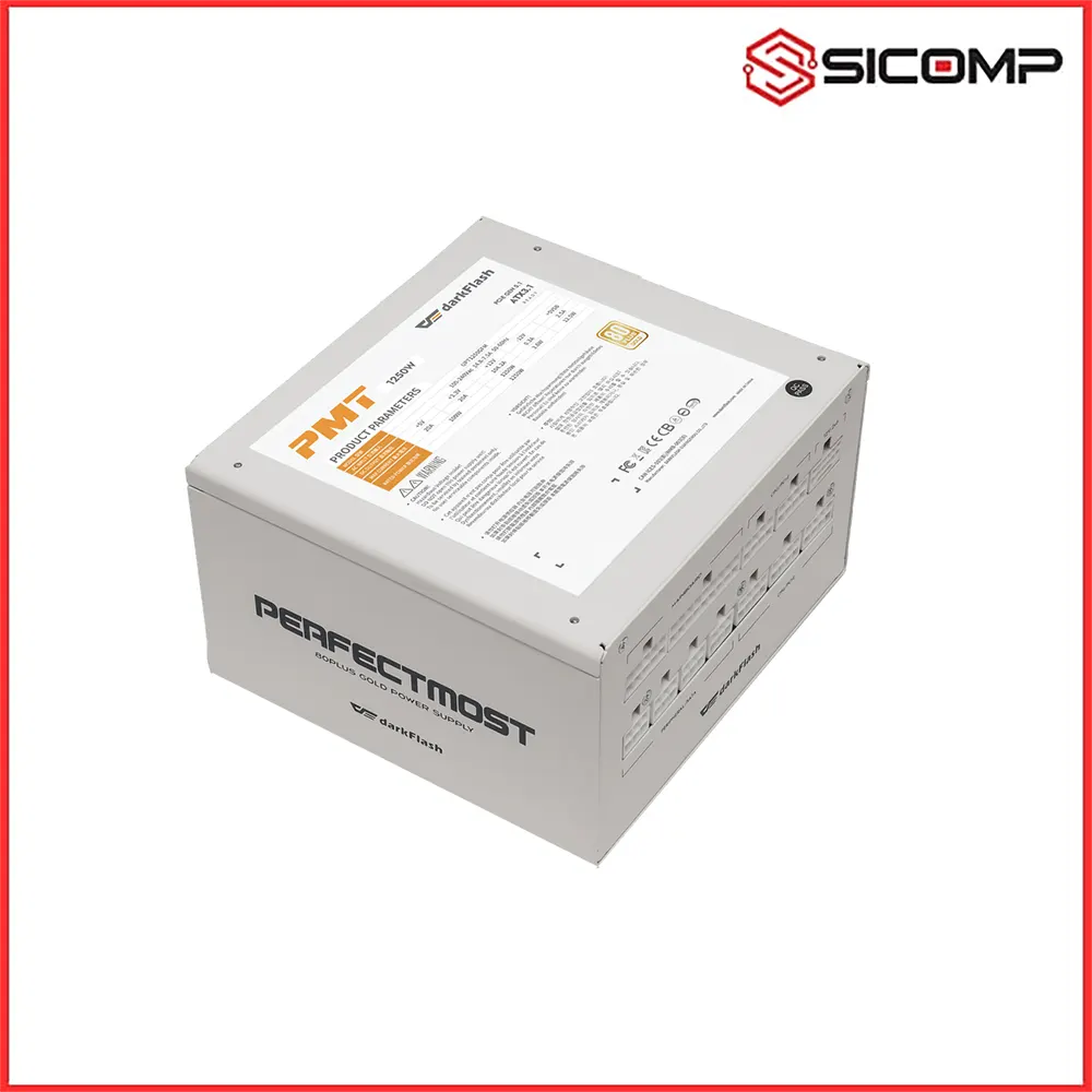 NGUỒN DARKFLASH PMT850 850W WHITE EDITION (ATX 3.1 - PCIE 5.1 80 PLUS GOLD - FULL MODULAR), Picture 3