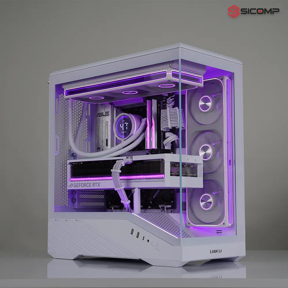PCSC GAMING V100 WHITE (9950X3D - RTX 5080 - 64GB RAM - SSD 1TB - PSU 1000W), Picture 1