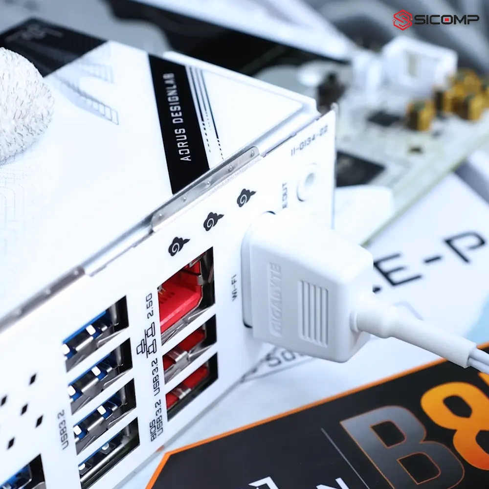 MAINBOARD GIGABYTE B850M AORUS ELITE WIFI 7E ICE-P, Picture 8