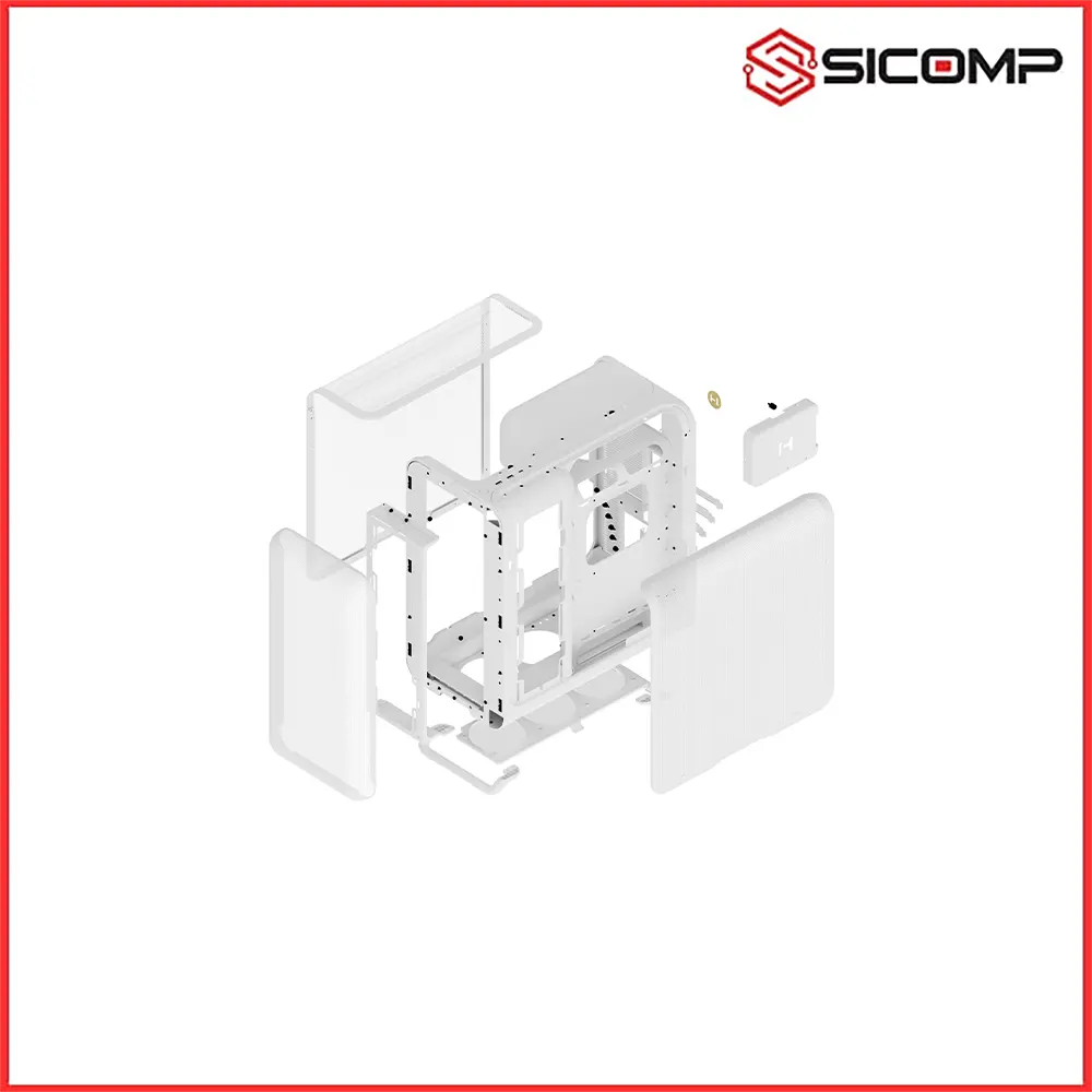 VỎ CASE HYTE X50 AIR SNOW WHITE - MESH, Picture 6