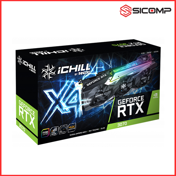 CARD MÀN HÌNH INNO3D RTX 3070 ICHILL X4 8GB (LIKE NEW | XT | FULL BOX | BH 180 NGÀY) , Picture 3