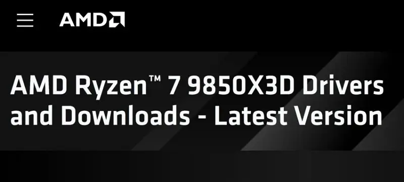 AMD Ryzen 7 9850X3D