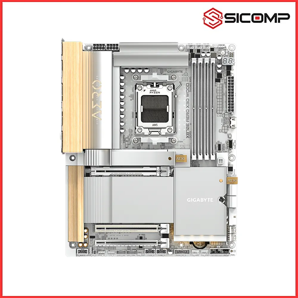 MAINBOARD GIGABYTE X870E AERO X3D WOOD, Picture 2