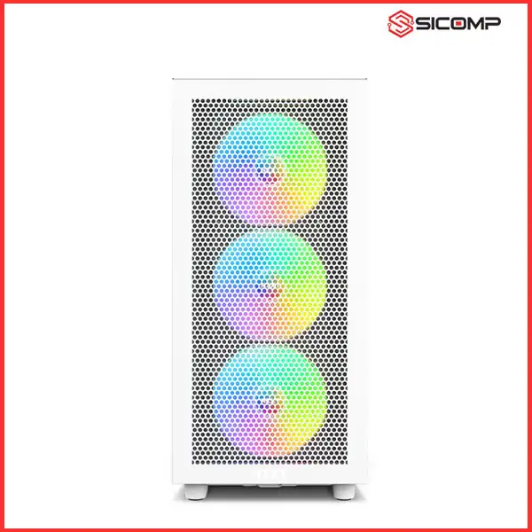 VỎ CASE NZXT H7 FLOW RGB ALL WHITE (2023) (MID TOWER | MÀU TRẮNG), Picture 6