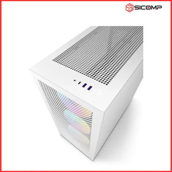 VỎ CASE NZXT H7 FLOW RGB ALL WHITE (2023) (MID TOWER | MÀU TRẮNG), Picture 5