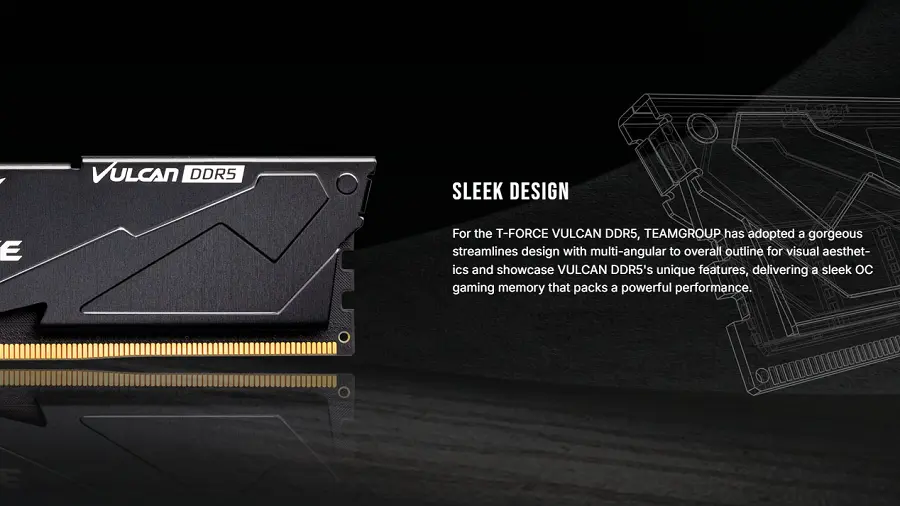 RAM TEAMGROUP T-FORCE VULCAN 16GB DDR5 6000MHz