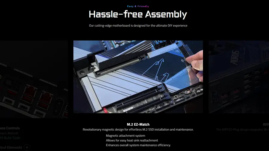 EZ-Latch lắp máy không cần tua vít