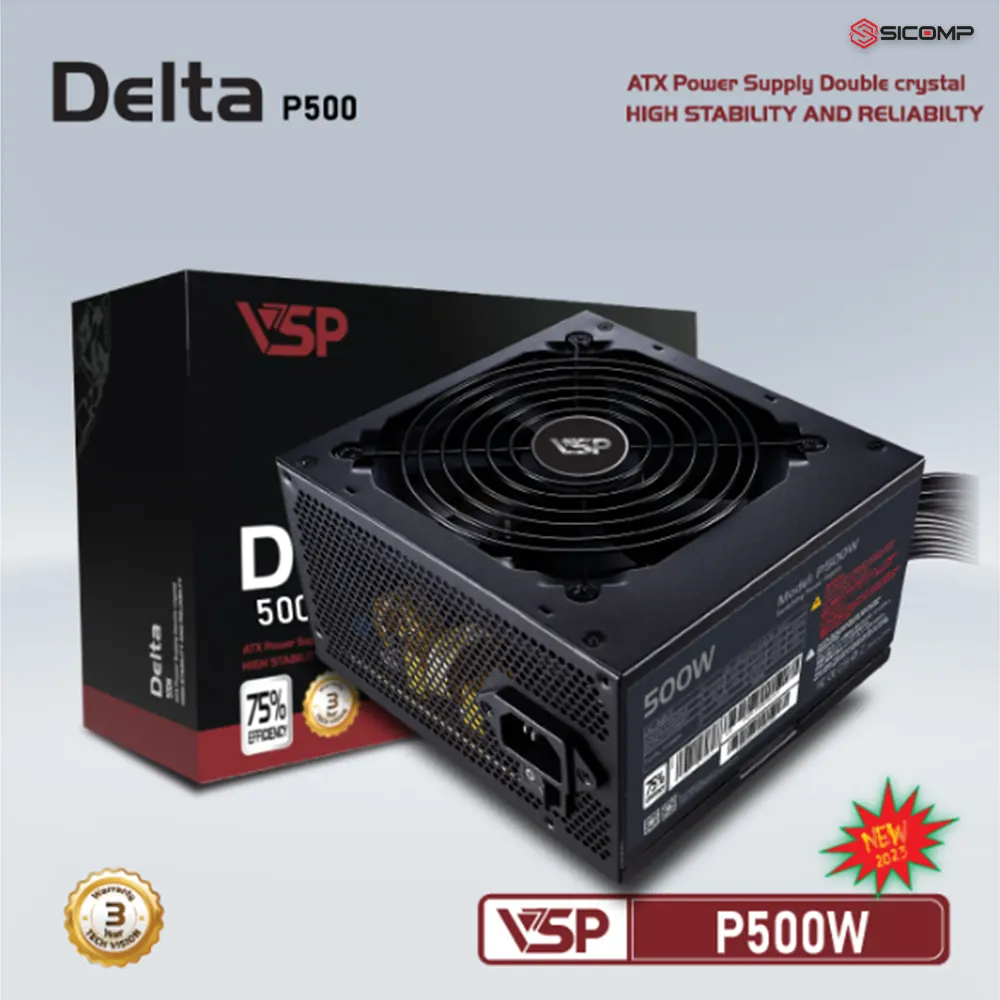 NGUỒN MÁY TÍNH VSP DELTA P500W, Picture 2
