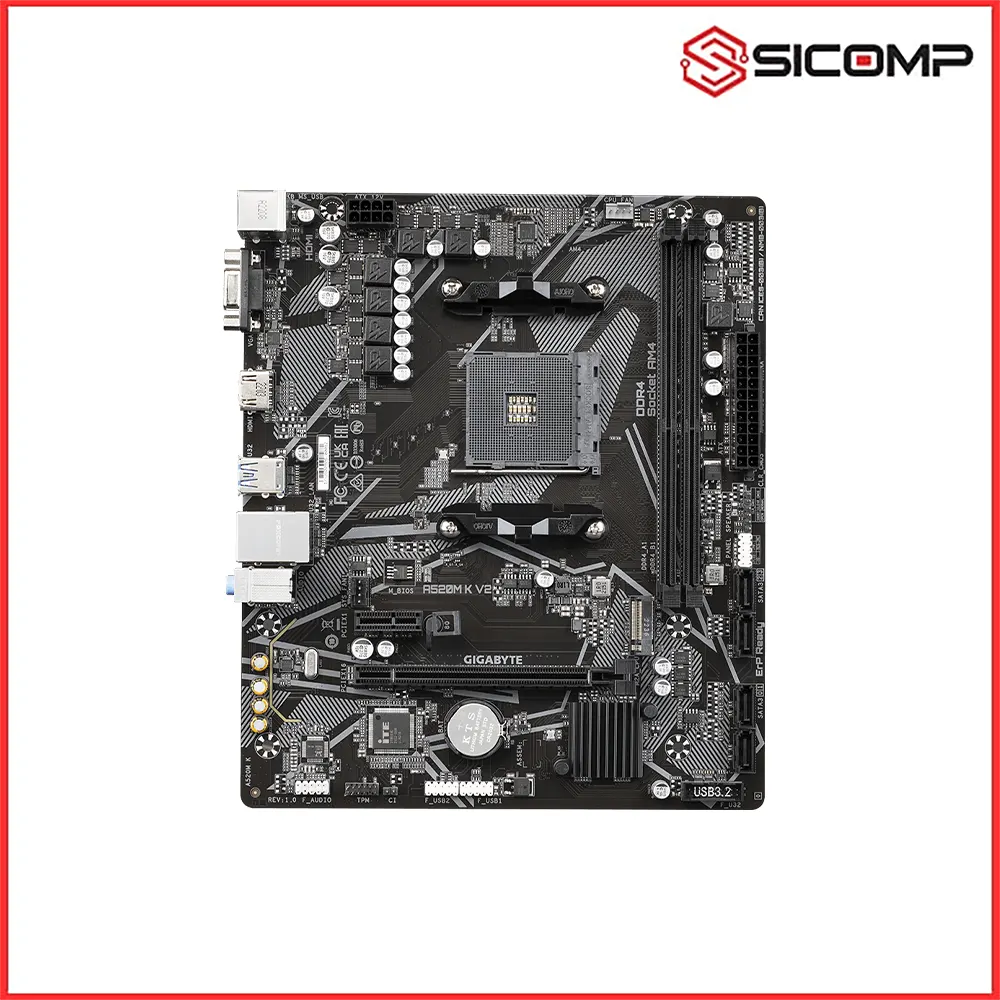 MAINBOARD GIGABYTE A520M-K V2, Picture 2