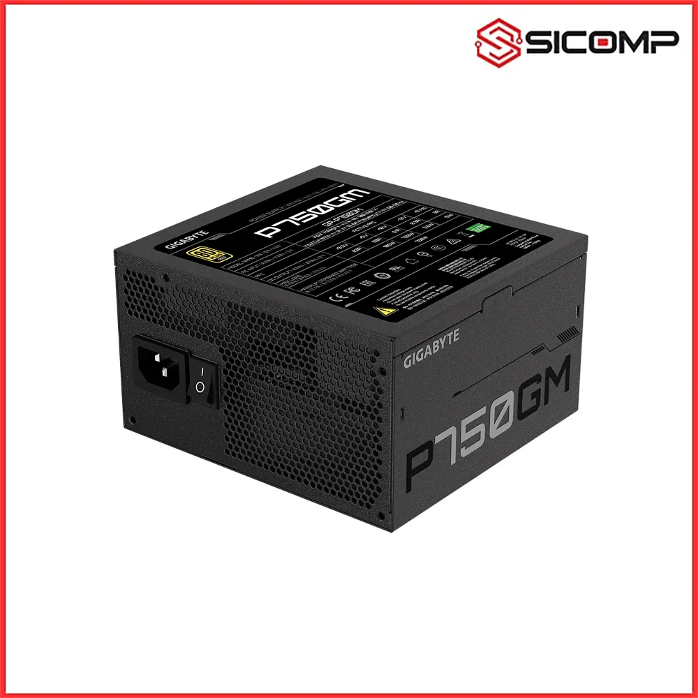NGUỒN GIGABYTE GP - P750GM 750W (80 PLUS GOLD/FULL MODULAR/MÀU ĐEN), Picture 3
