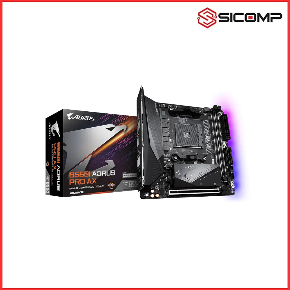 MAINBOARD GIGABYTE B550I AORUS PRO AX, Picture 1