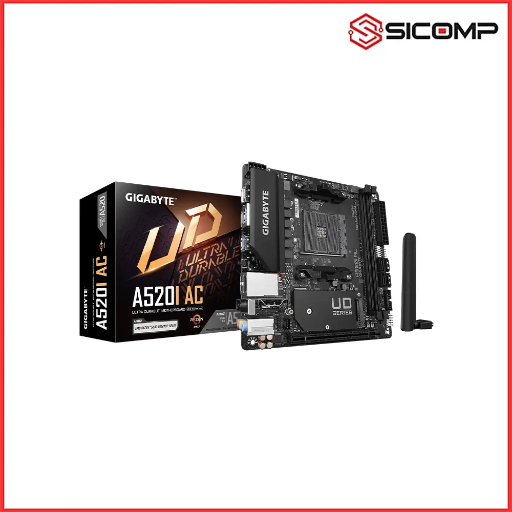 MAINBOARD GIGABYTE A520I AC, Picture 1