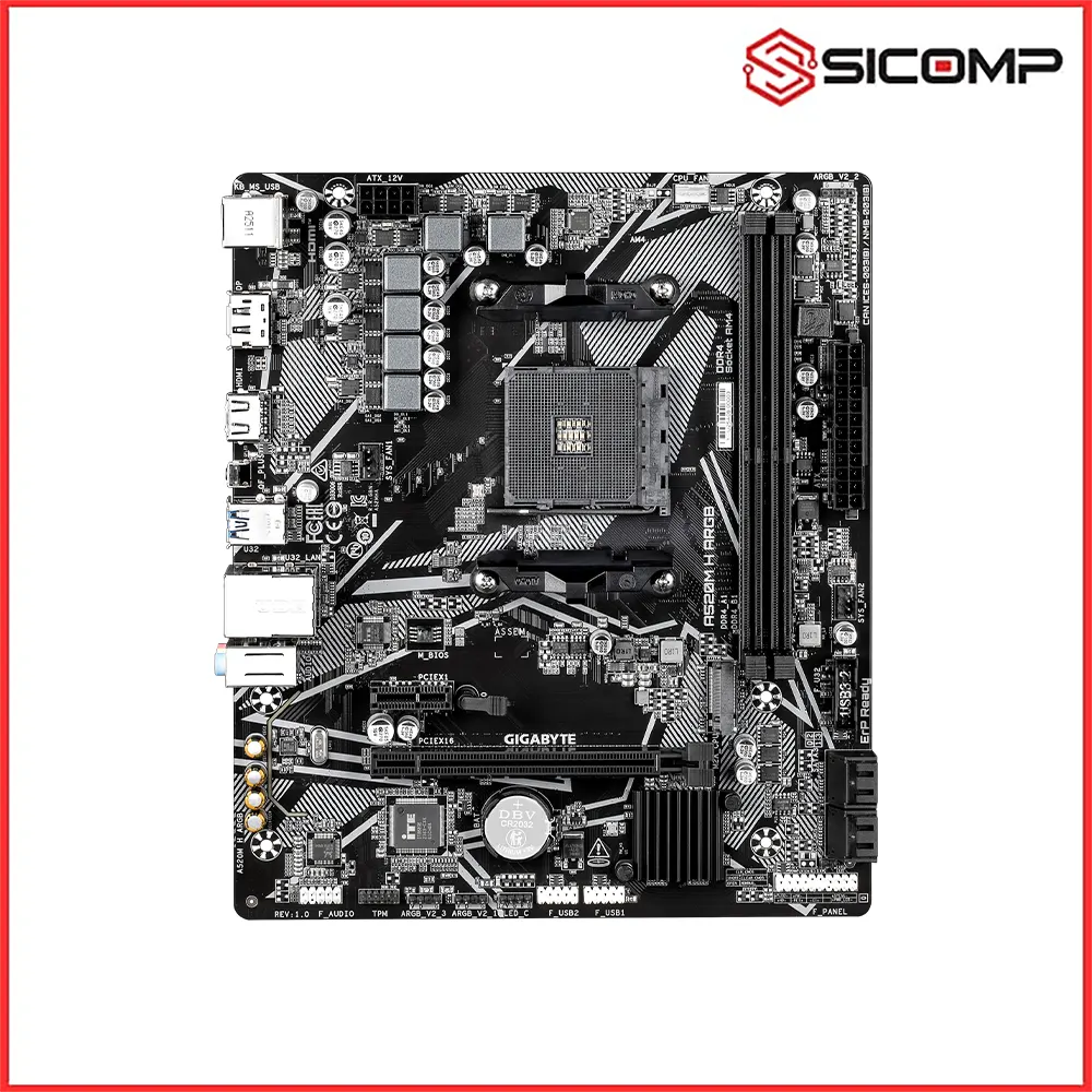 MAINBOARD GIGABYTE A520M H ARGB, Picture 2