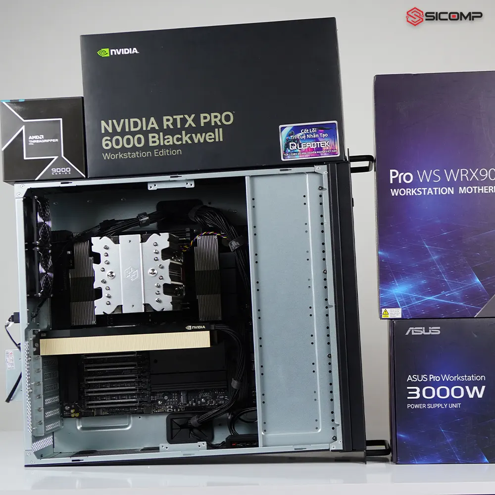 SERVER SICOMP RM600 (THREADRIPPER PRO 9975WX / WRX90E-SAGE / RTX PRO 6000), Picture 4