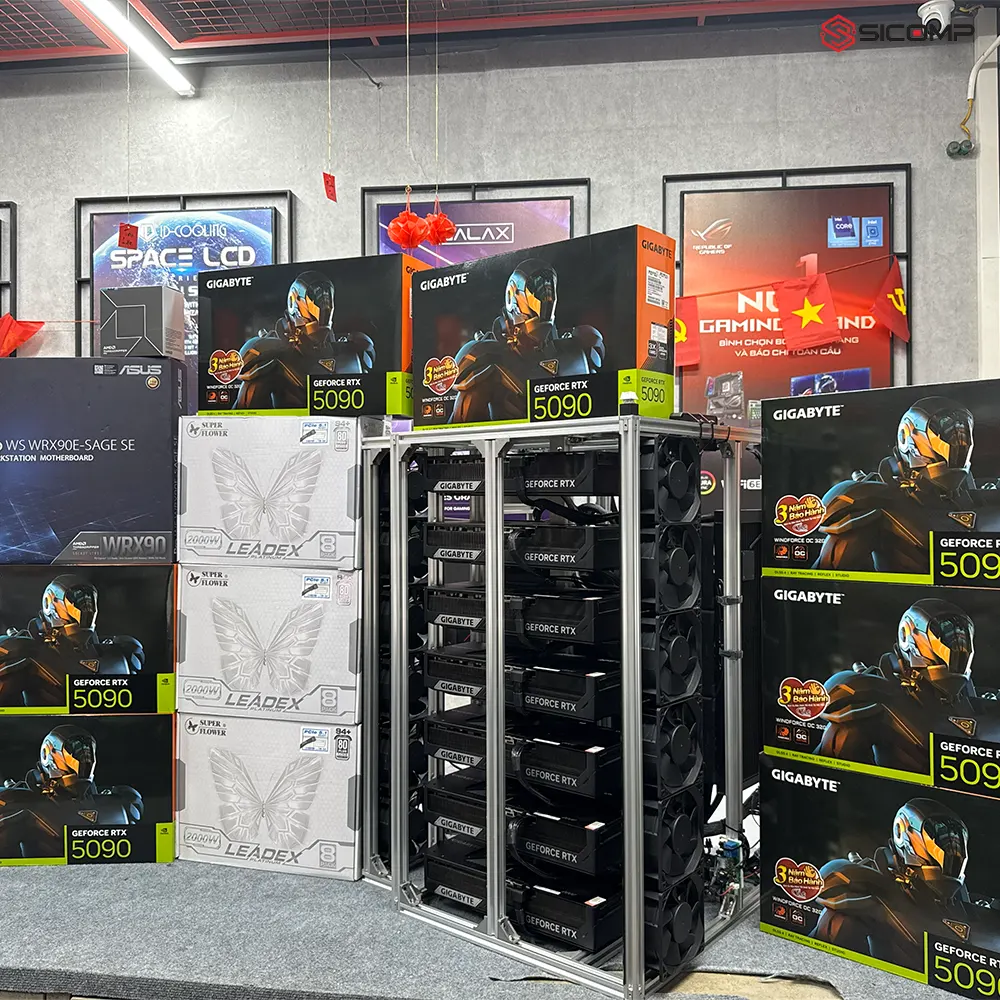 PCAI SICOMP 7965WX (THREADRIPPER PRO 7965WX / WRX90E-SAGE / 7 X RTX 5090), Picture 5