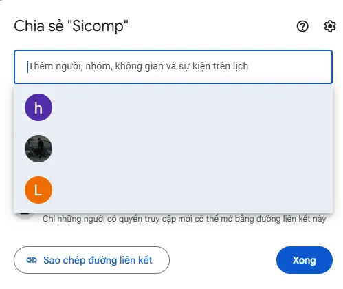 Chia sẻ file Google Sheets qua Email