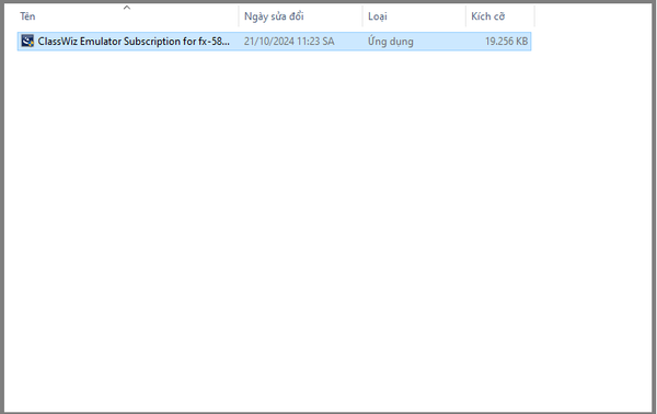 Chạy file setup giả lập máy tính
