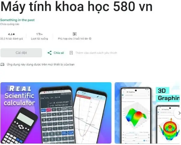 Cài đặt App Casio trên Android