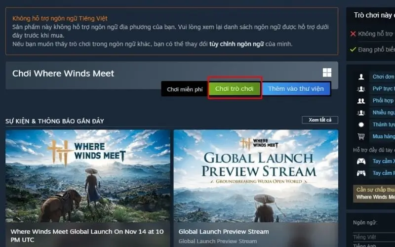 Tải game trên Steam