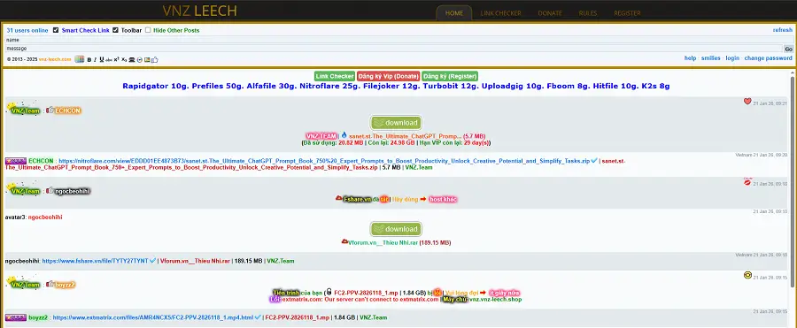 Diễn đàn Vnz-leech