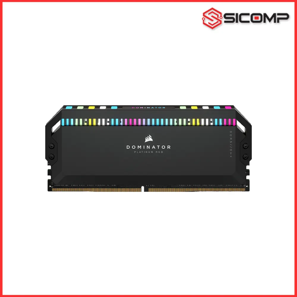 RAM CORSAIR DOMINATOR PLATINUM BLACK RGB 64GB (32x2) DDR5 5200 MHZ LIKE NEW, Picture 3